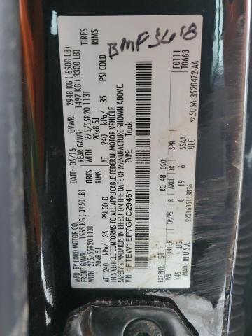 2016 Ford F150 Supercrew VIN: 1FTEW1EP7GFC29461 Lot: 38835254