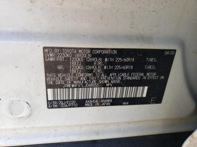 2020 TOYOTA RAV4 XSE JTMEWRFV1LJ048553