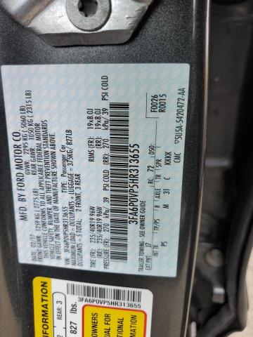 3FA6P0VP5HR313655 2017 FORD FUSION - Image 12