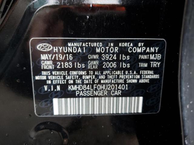 KMHD84LF0HU201401 | 2017 HYUNDAI ELANTRA SE