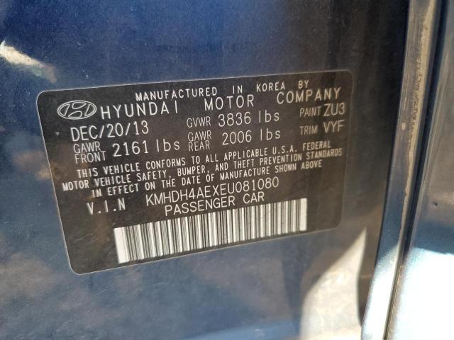 KMHDH4AEXEU081080 | 2014 HYUNDAI ELANTRA SE