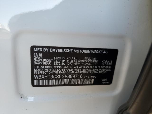 Auction sale of the 2016 BMW X1 , vin: WBXHT3C36GP889716, lot number: 82987003