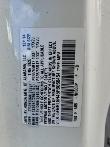 5FNRL5H45FB050454 | 2015 HONDA ODYSSEY EX