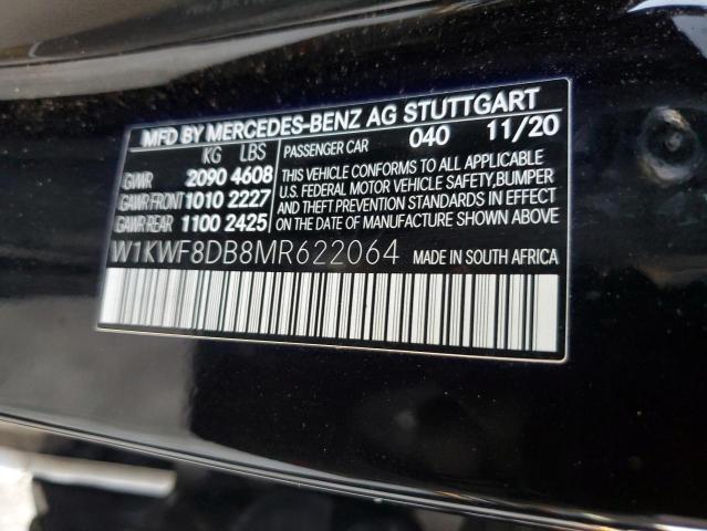 W1KWF8DB8MR622064 | 2021 MERCEDES-BENZ C 300