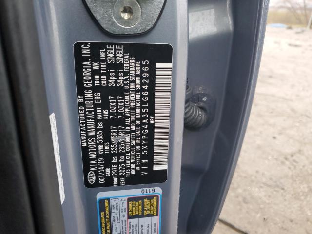2020 KIA SORENTO L 5XYPG4A35LG642965