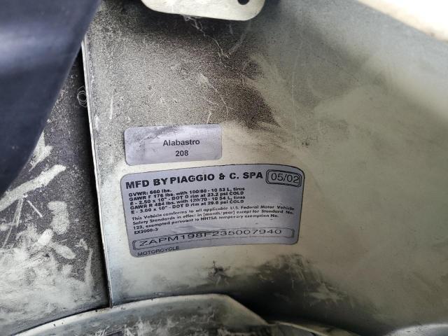 2003 VESPA M198F ZAPM198F235007940