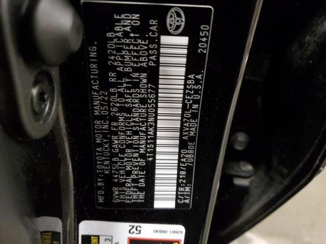 2022 TOYOTA CAMRY NIGH - 4T1S11AK3NU055677