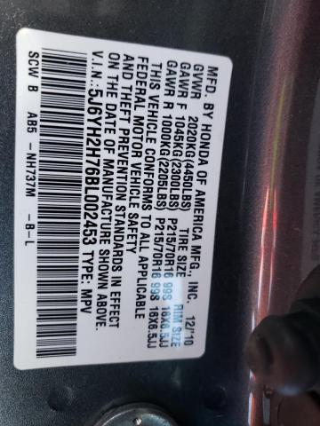Image 14 of 2011 Honda Element salvage vehicle - Lot #37323514 at Copart
