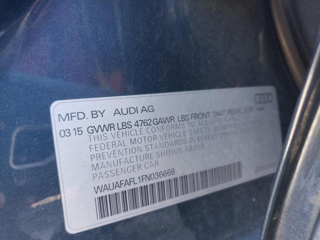 VIN WAUAFAFL1FN036668 2015 Audi A4, Premium no.12