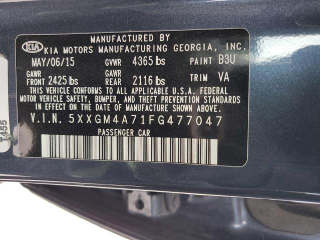 5XXGM4A71FG477047 | 2015 KIA OPTIMA LX