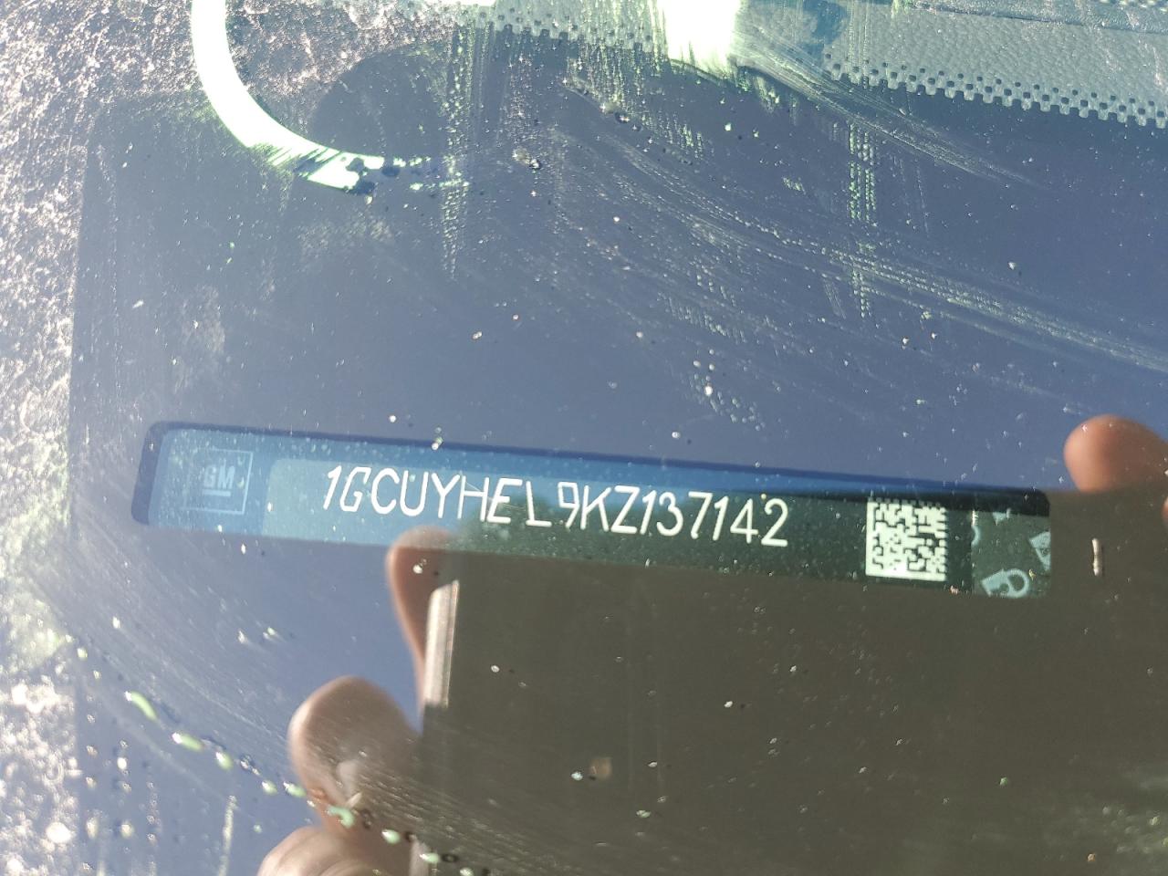 VIN: 1GCUYHEL9KZ137142 2019 CHEVROLET ALL Models