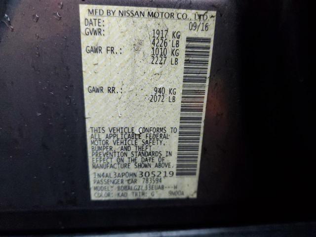 2017 NISSAN ALTIMA 2.5 1N4AL3AP0HN305219