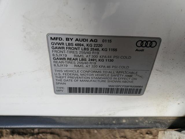 WA1GFCFS9FR009964 2015 Audi Q3 Prestige