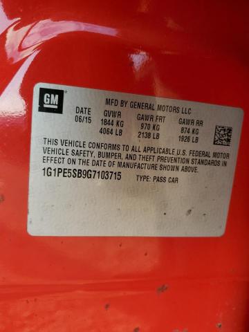 2016 Chevrolet Cruze Limited Lt VIN: 1G1PE5SB9G7103715 Lot: 78913773