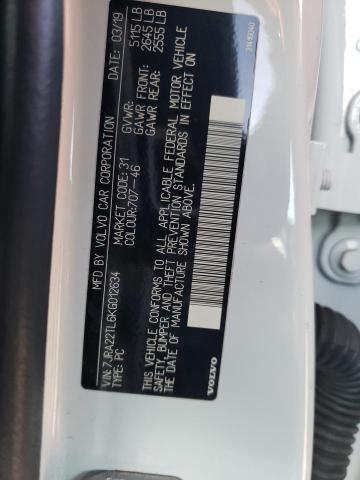 2019 VOLVO S60 T6 INS 7JRA22TL6KG012634
