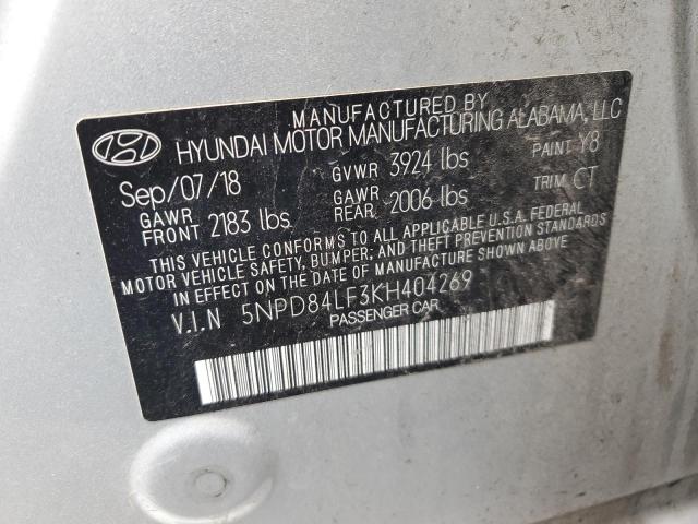 VIN 7SAYGAEEXRF108555 2019 HYUNDAI ELANTRA no.13