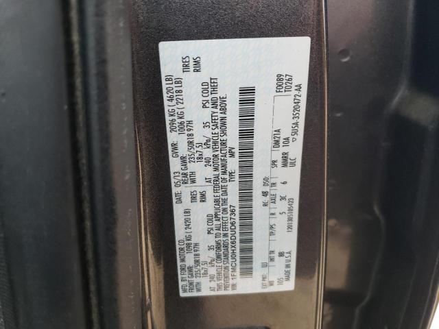 2013 Ford Escape Sel VIN: 1FMCU0HX6DUD67367 Lot: 39200224