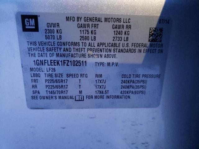 2015 CHEVROLET EQUINOX LS - 1GNFLEEK1FZ102511