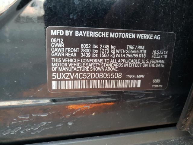 VIN 5UXZV4C52D0B05508 2013 BMW X5, Xdrive35I no.12