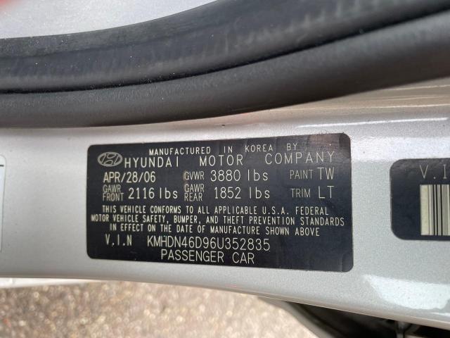 KMHDN46D96U352835 | 2006 Hyundai elantra gls