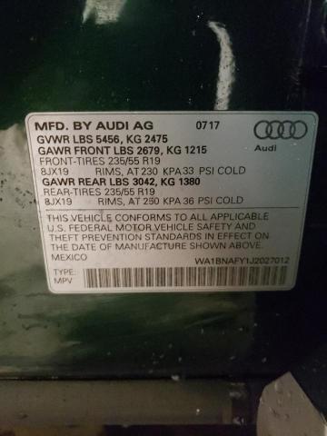 WA1BNAFY1J2027012 2018 AUDI Q5, photo no. 13