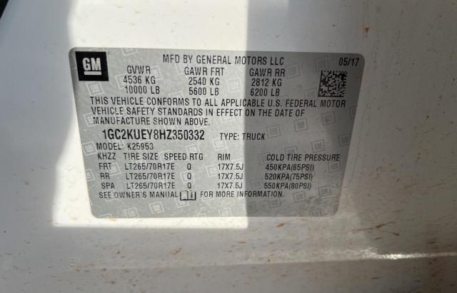 1GC2KUEY8HZ350332 2017 Chevrolet Silverado K2500 Heavy Duty