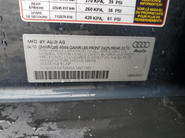 VIN WBS33HK05SCS90696 2010 AUDI A3 no.12