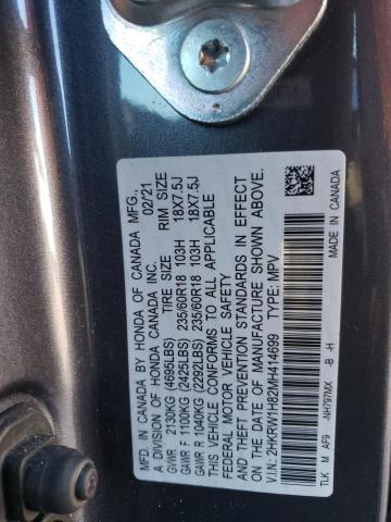 2HKRW1H82MH414699 | 2021 HONDA CR-V EXL