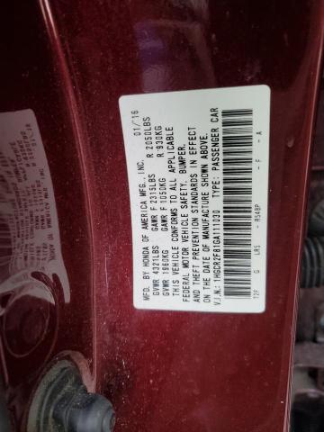 2016 HONDA ACCORD EXL - 1HGCR2F81GA111030