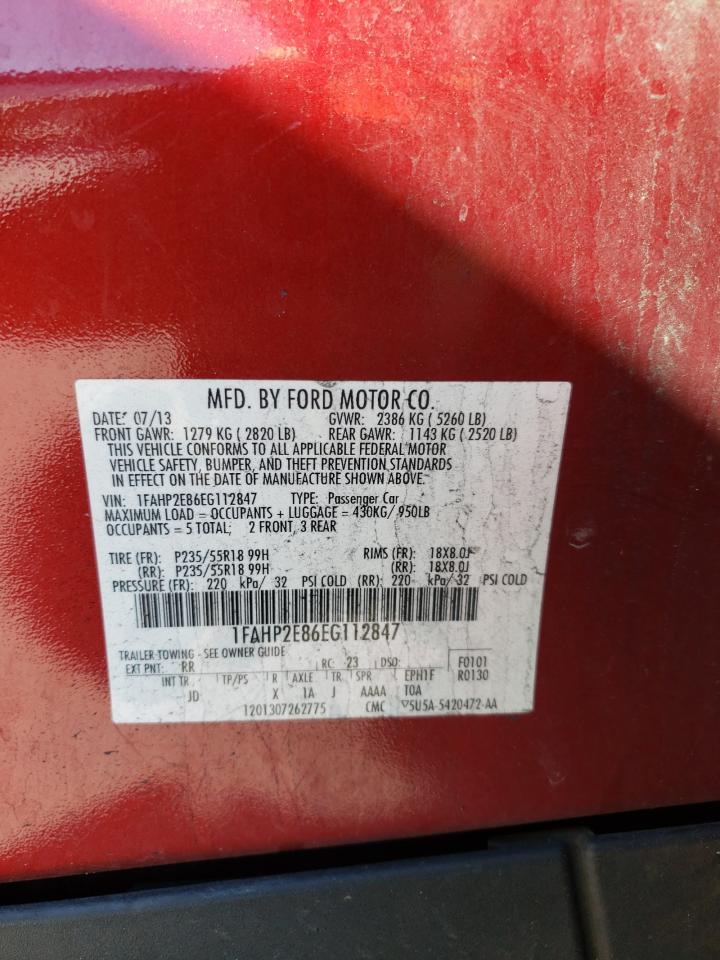 1FAHP2E86EG112847 2014 Ford Taurus Sel