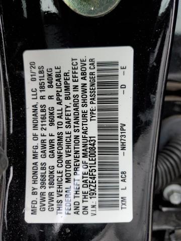 19XZE4F51LE008431 | 2020 HONDA INSIGHT EX