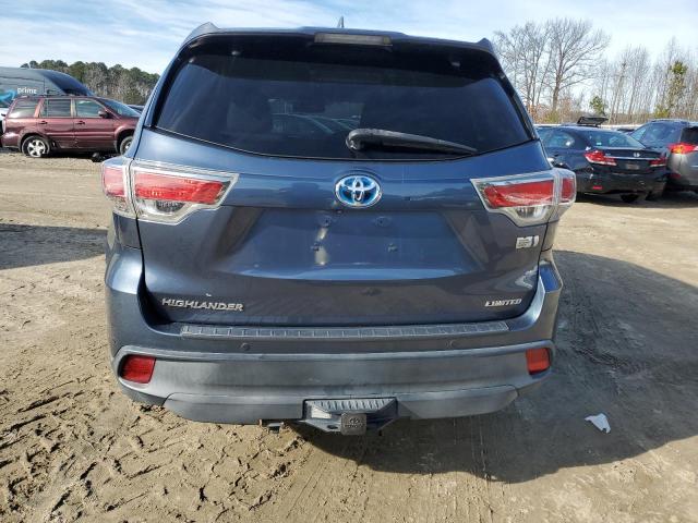 VIN 5TDDCRFH0ES006167 2014 Toyota Highlander, Hybri... no.6