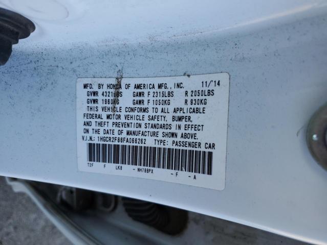 1HGCR2F86FA066262 Honda ACCORD EXL
