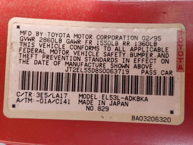 JT2EL55D8S0063719 1995 Toyota Tercel Std