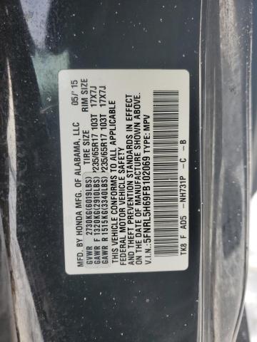 5FNRL5H69FB102069 | 2015 HONDA ODYSSEY EX