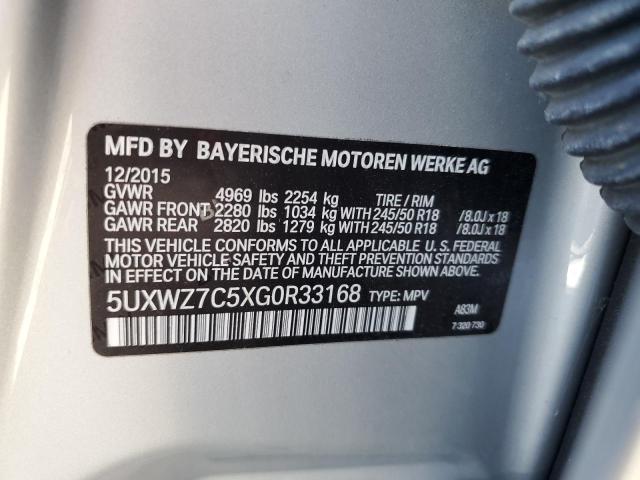 VIN WP1AA2A58PLB05920 2016 BMW X3 no.12