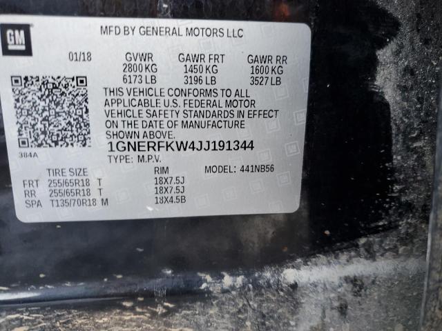 2018 CHEVROLET TRAVERSE L - 1GNERFKW4JJ191344