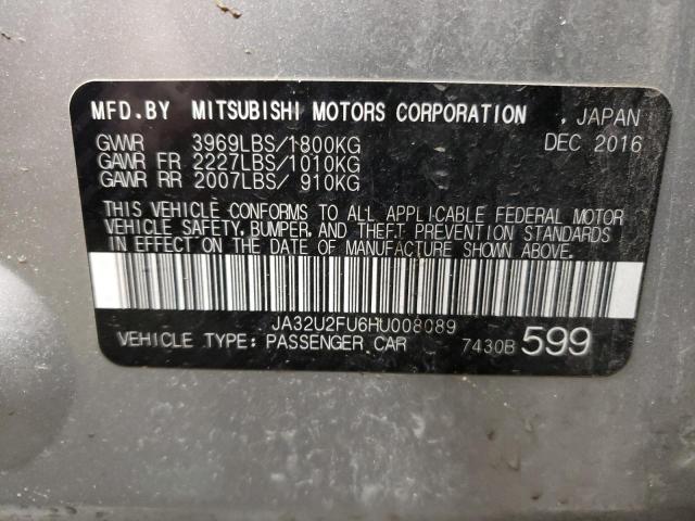 2017 MITSUBISHI LANCER ES - JA32U2FU6HU008089