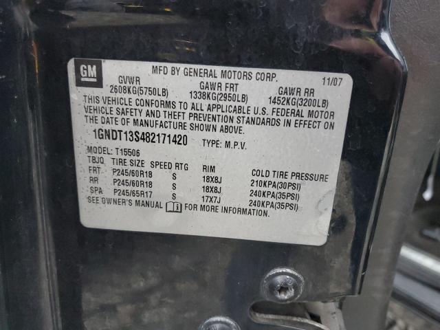 2008 Chevrolet Trailblazer Ls VIN: 1GNDT13S482171420 Lot: 82381883