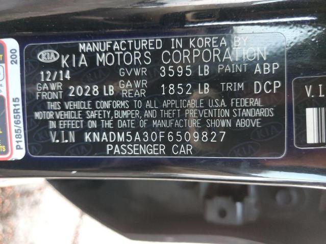 KNADM5A30F6509827 | 2015 KIA RIO LX