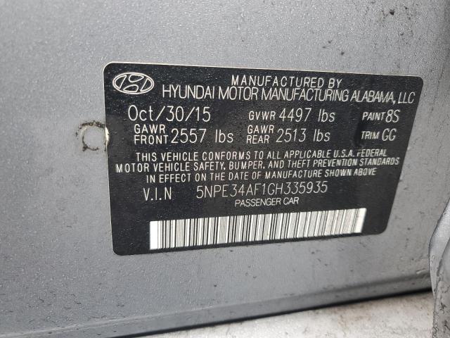 5NPE34AF1GH335935 | 2016 HYUNDAI SONATA SPO