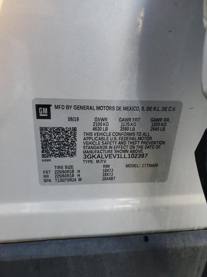 3GKALVEV1LL102397 2020 GMC Terrain Slt