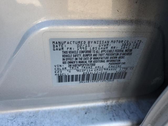 3N1AB7AP0FY247068 | 2015 NISSAN SENTRA S