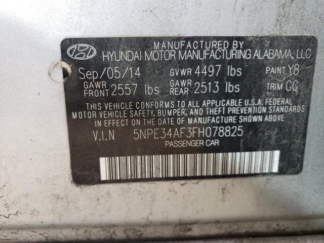 5NPE34AF3FH078825 | 2015 HYUNDAI SONATA SPO