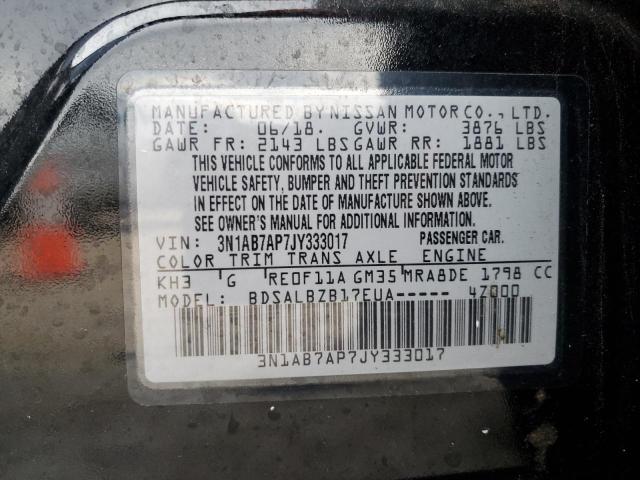 2018 NISSAN SENTRA S 3N1AB7AP7JY333017