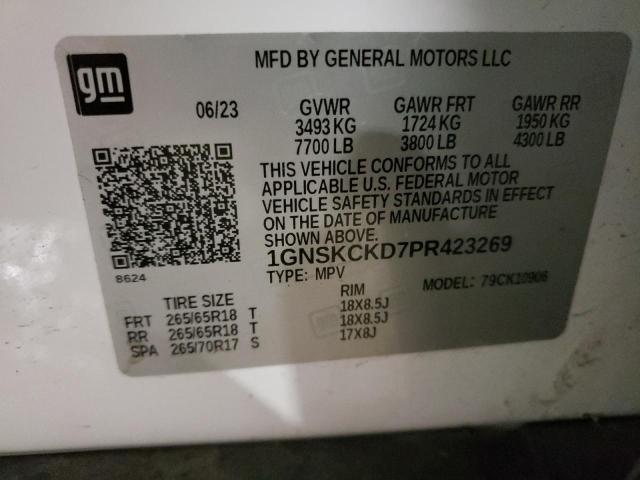 2023 CHEVROLET SUBURBAN K - 1GNSKCKD7PR423269