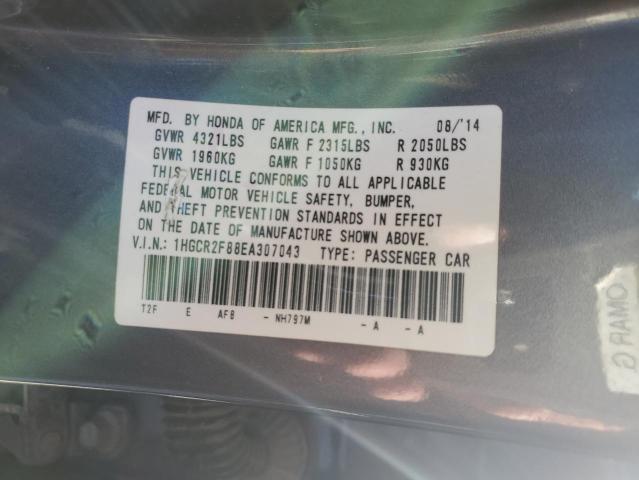 1HGCR2F88EA307043 | 2014 HONDA ACCORD EXL