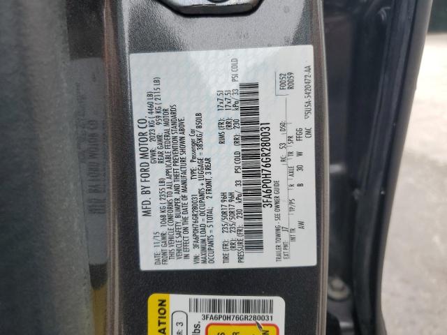 3FA6P0H76GR280031 2016 FORD FUSION - Image 12