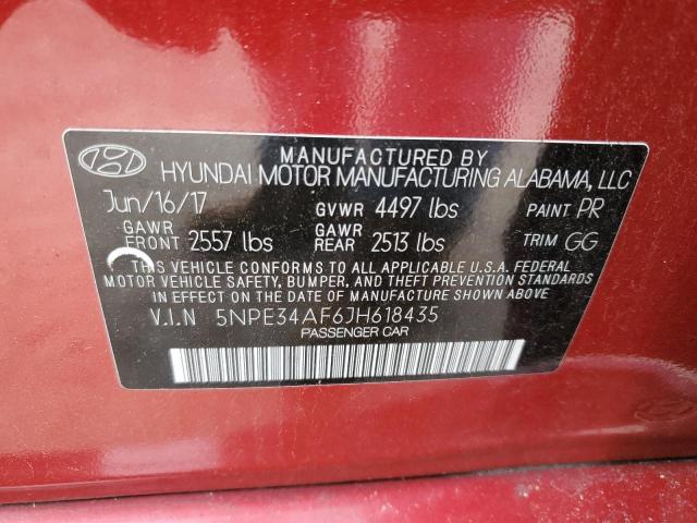 5NPE34AF6JH618435 | 2018 HYUNDAI SONATA SPO