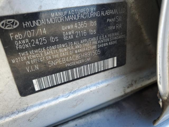 5NPEB4AC8EH891505 | 2014 HYUNDAI SONATA GLS